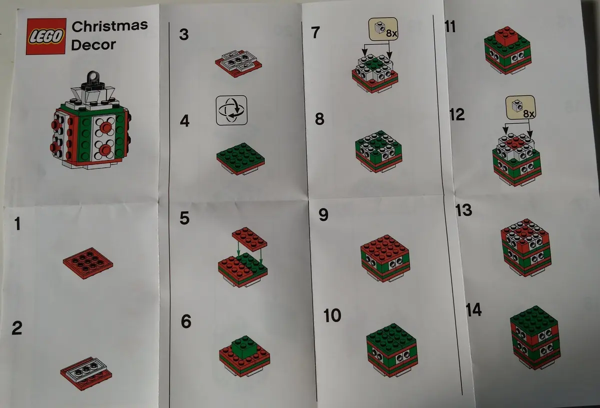 LEGO Promotional 6121685 Christmas Decoration set, image 2
