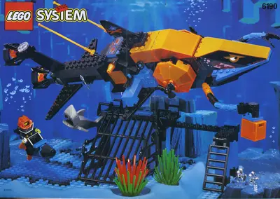 LEGO Aquazone 6190 Shark's Crystal Cave set