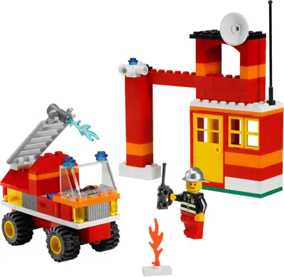 LEGO Bricks and More 6191 Fire Fighter Building Set set