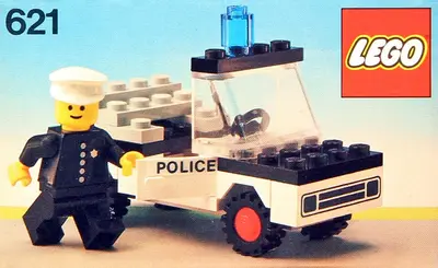 LEGO Town 621 Police Car set