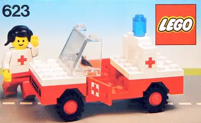 LEGO Town 623 Red Cross Car set