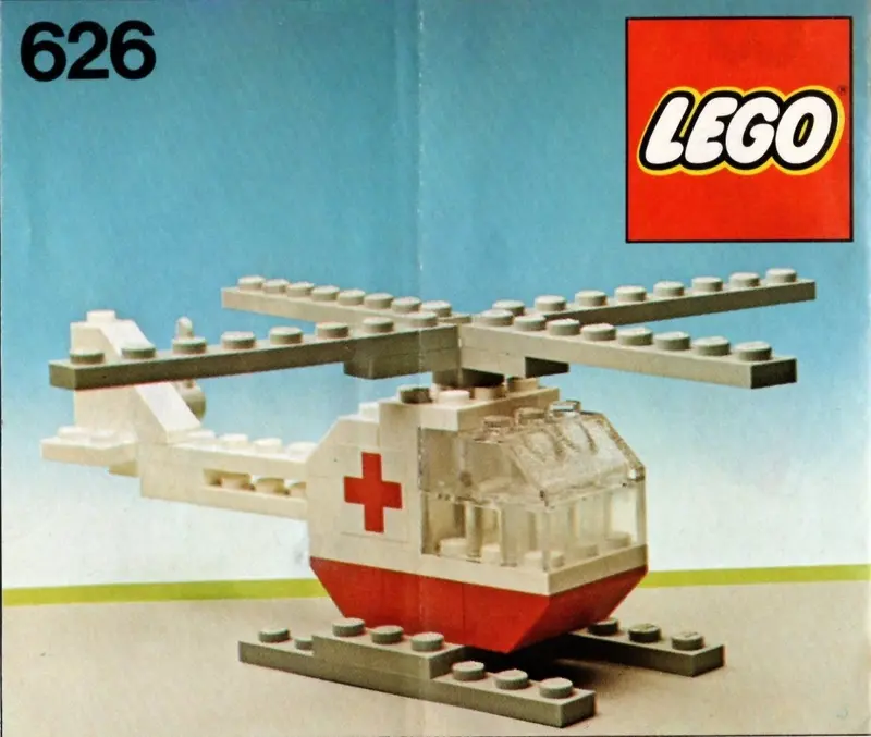 LEGO Town 626 Red Cross Helicopter set