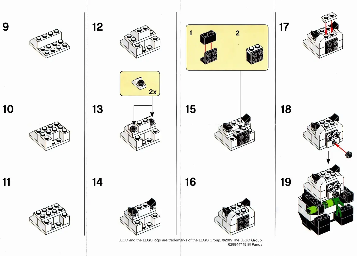 LEGO Promotional 6291788 Panda set, image 3
