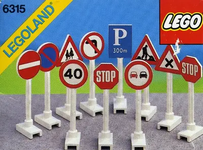 LEGO Town 6315 Road Signs set
