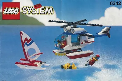 LEGO Town 6342 Beach Rescue Chopper set