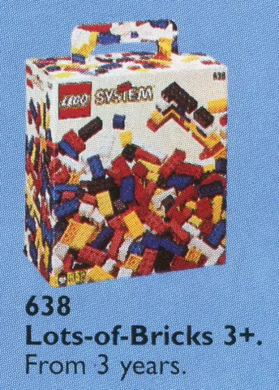 LEGO Basic 638 Lots of Extra Basic Bricks, 3+ set