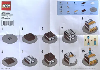 LEGO Promotional 6385444 Birthday Cake set