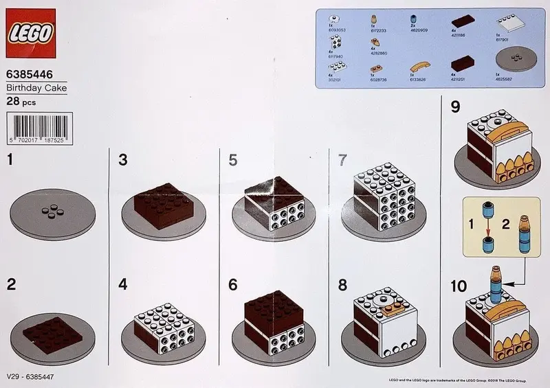 LEGO Promotional 6385446 Birthday Cake set, image 2