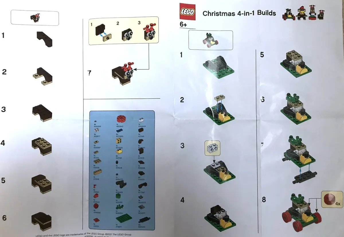 LEGO Promotional 6392262 Christmas 4-in-1 build set, image 2