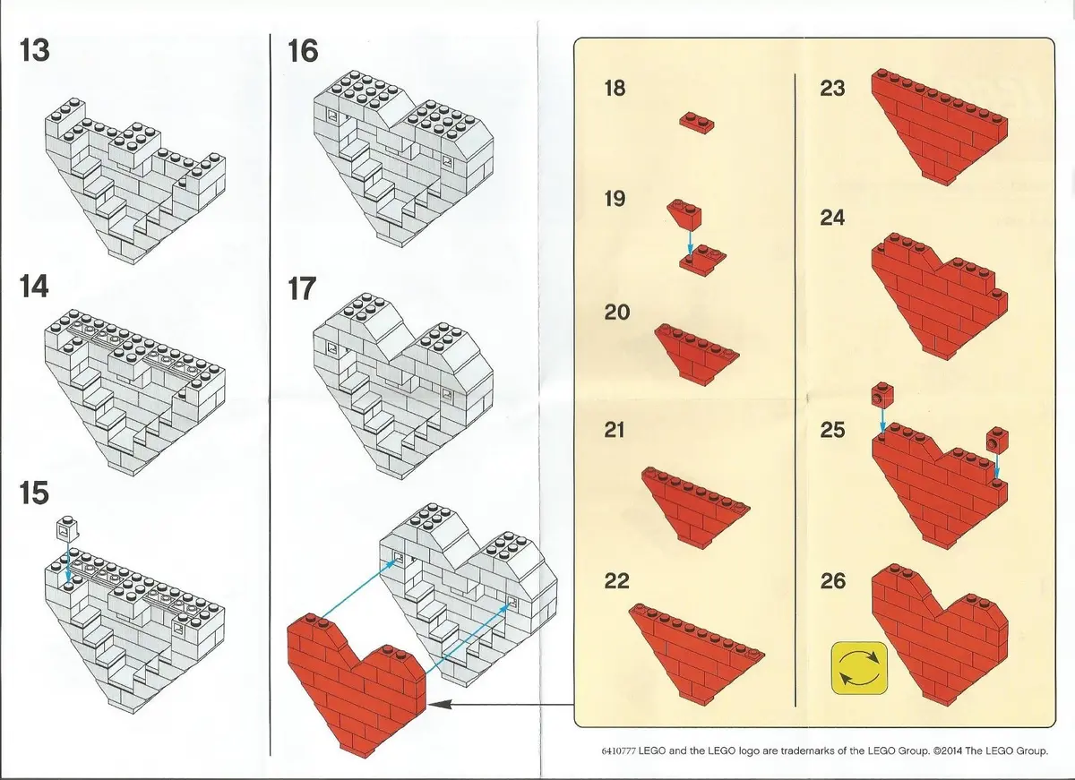 LEGO Promotional 6410992 Heart-shaped Jewelry Box set, image 3