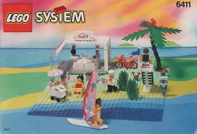 LEGO Town 6411 Sand Dollar Café set