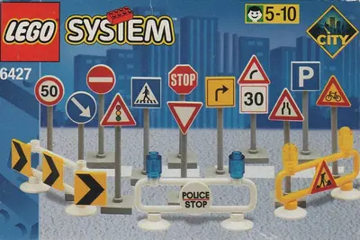 LEGO Town 6427 Road Signs set