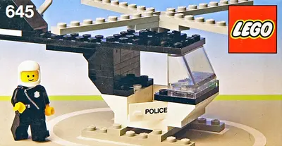 LEGO Town 645 Police Helicopter set