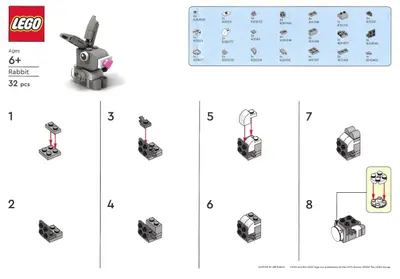 LEGO Promotional 6453061 Rabbit set