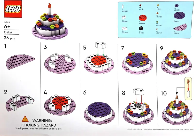 LEGO Promotional 6464602 Cake set