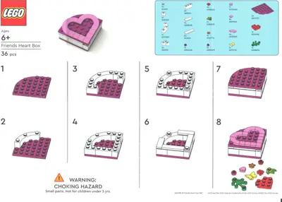 LEGO Friends 6465380 Friends Heart Box set