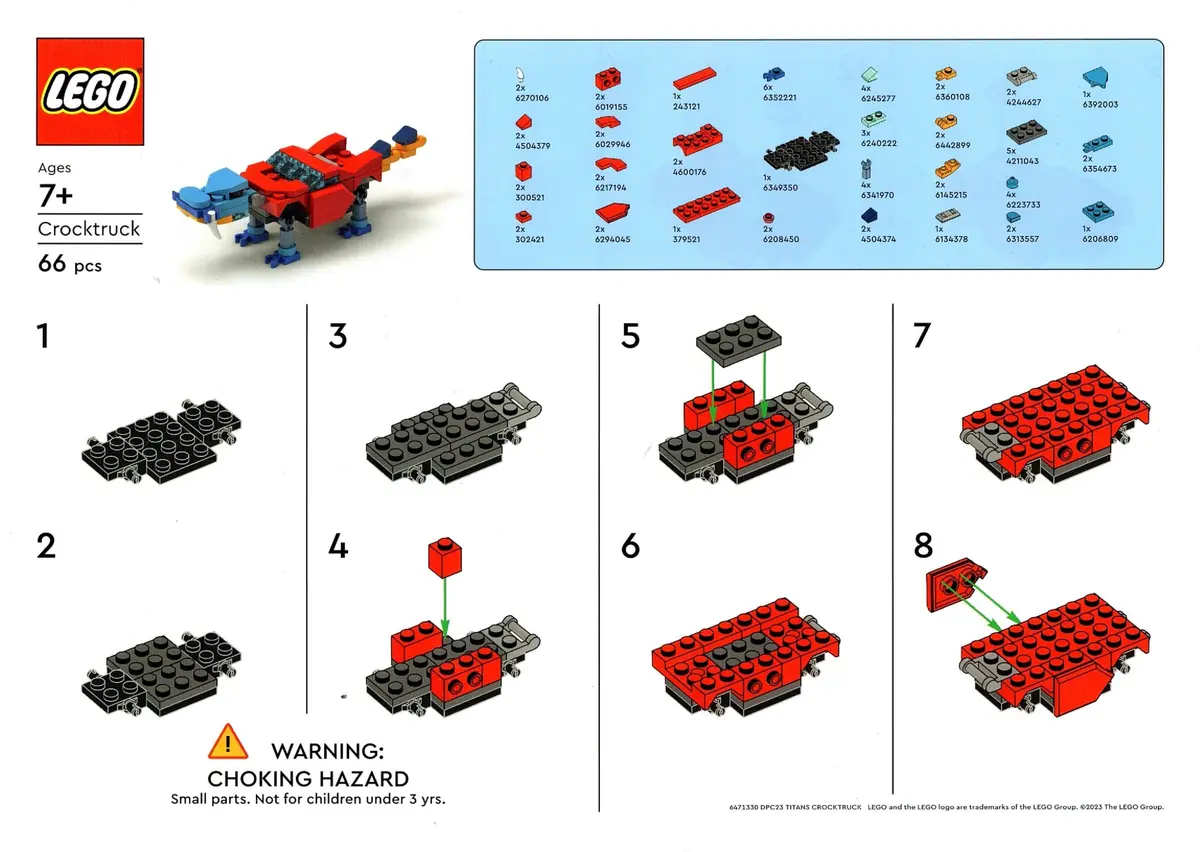 LEGO Dreamzzz 6471330 Crocktruck set