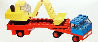 LEGO LEGOLAND 649 Low loader with excavator set