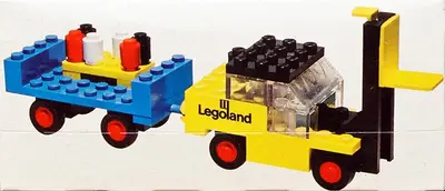 LEGO LEGOLAND 652 Forklift with Trailer set