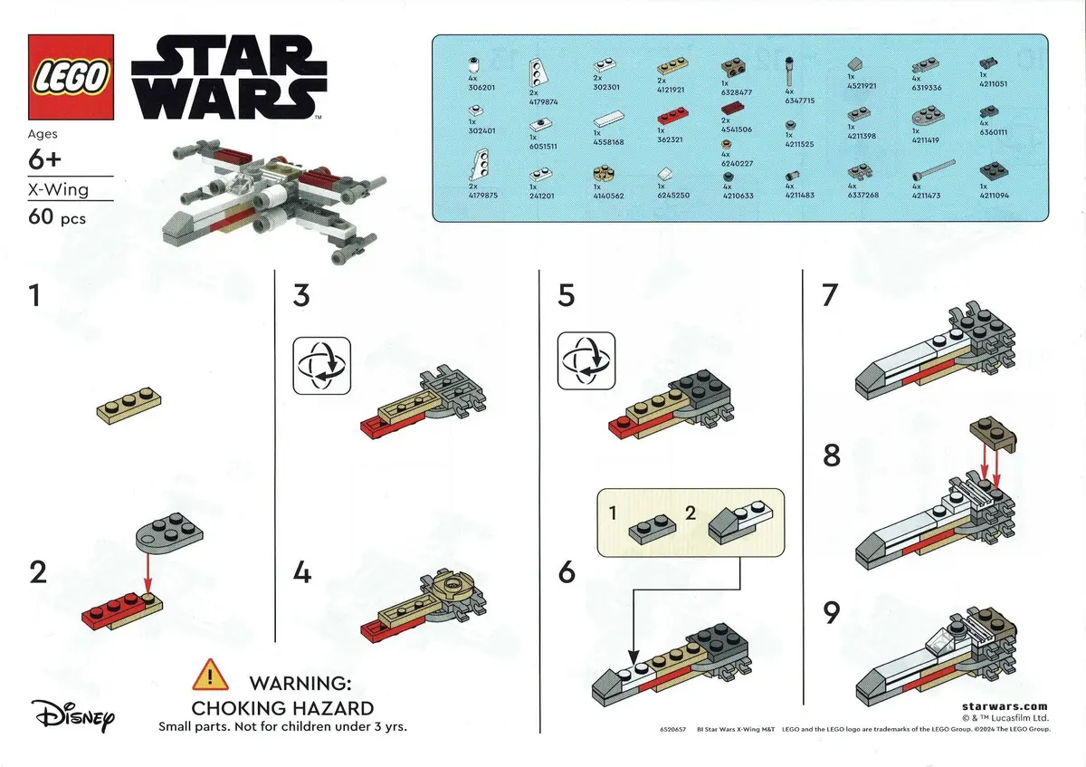 LEGO Star Wars 6520657 X-wing set, image 2