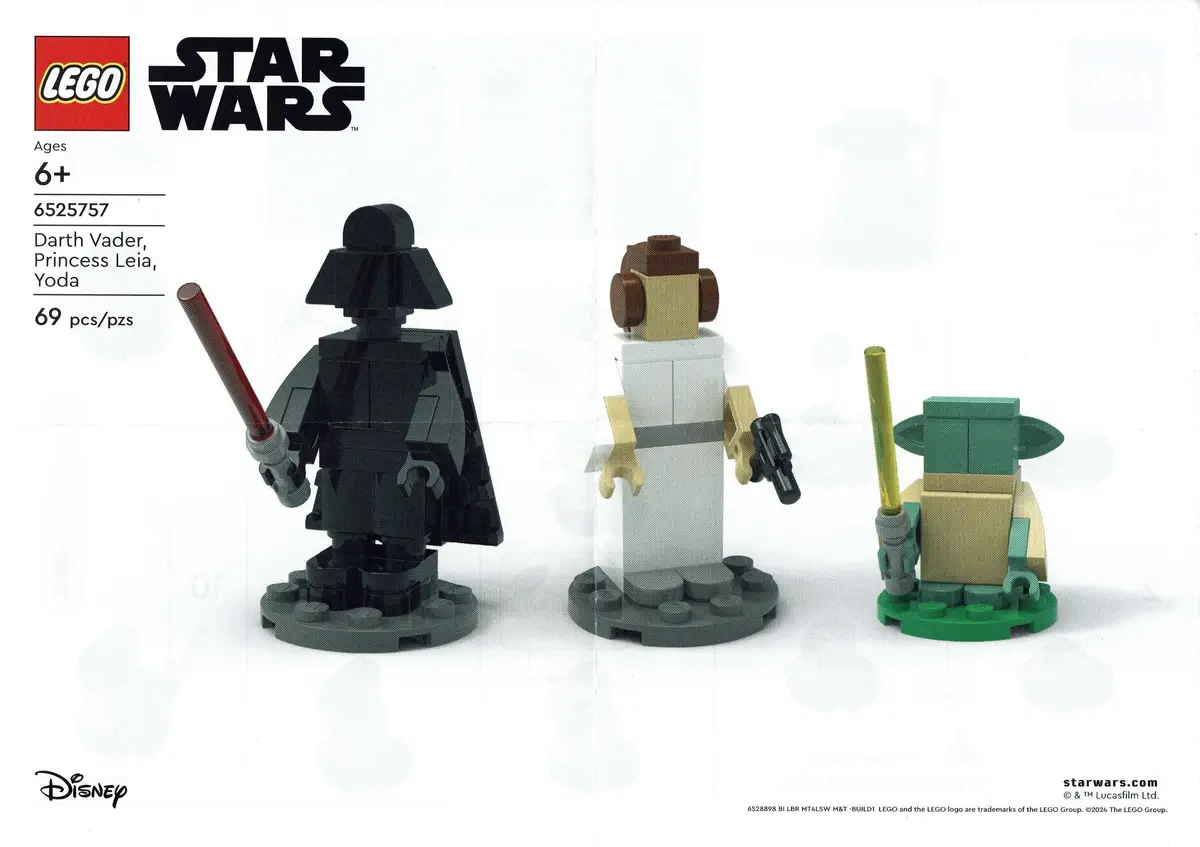 LEGO Star Wars 6525757 Darth Vader, Princess Leia, Yoda set
