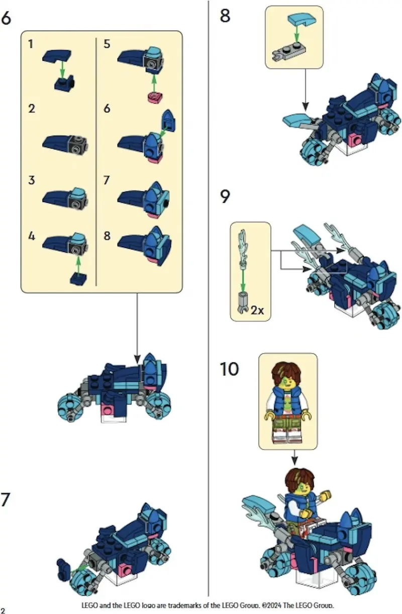 LEGO Dreamzzz 6527186 Cat Bike 2 in 1 set, image 3