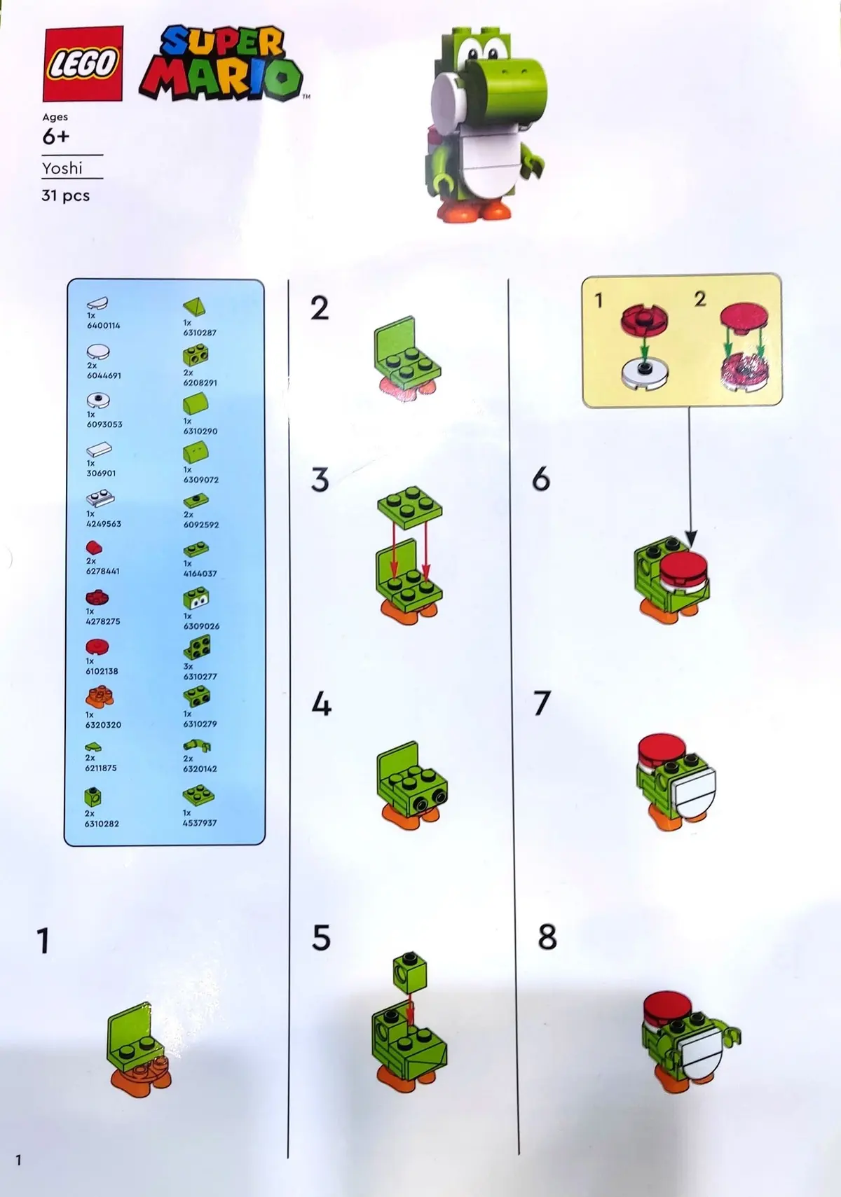 LEGO Super Mario 6527192 Yoshi set, image 2