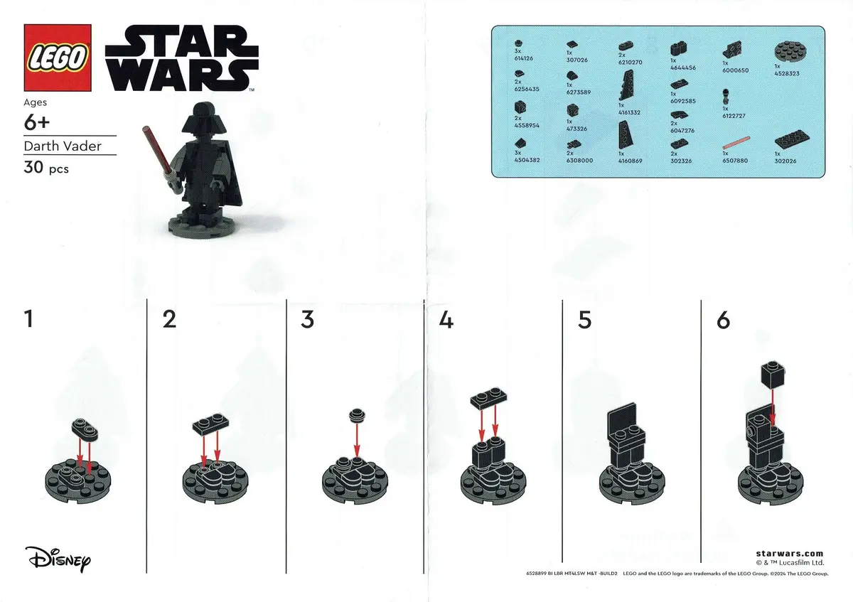 LEGO Star Wars 6528899 Darth Vader set