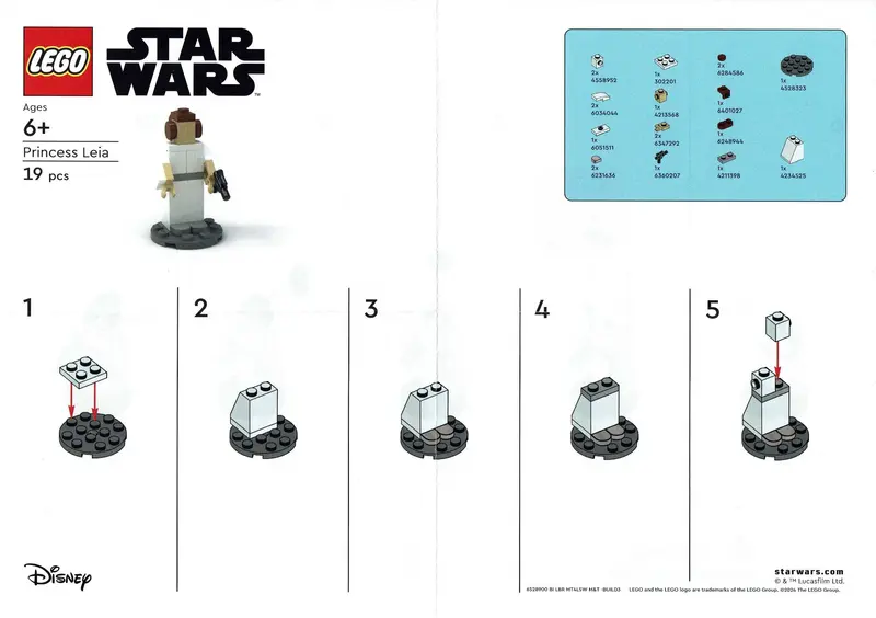 LEGO Star Wars 6528900 Princess Leia set