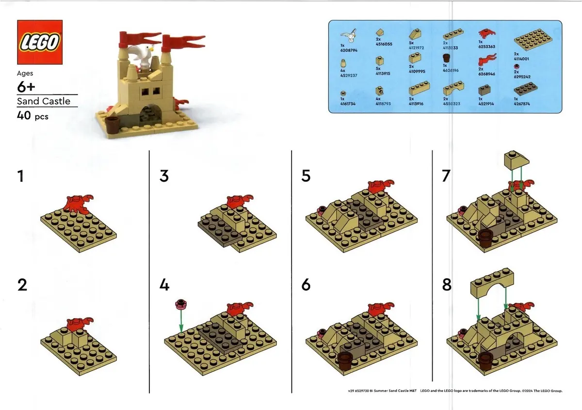 LEGO Promotional 6529730 Sandcastle set, image 2