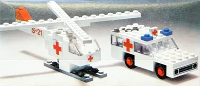 LEGO LEGOLAND 653 Ambulance and Helicopter set