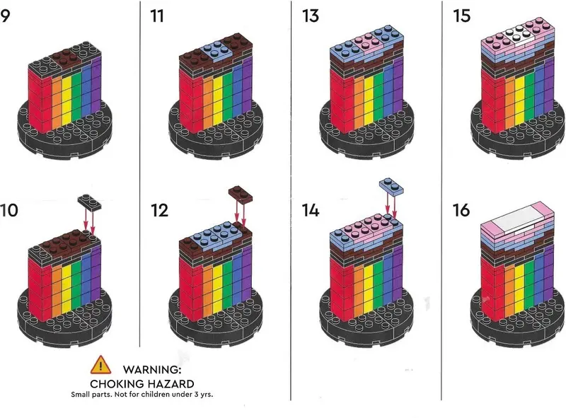 LEGO Promotional 6532683 Pride Flag set, image 2