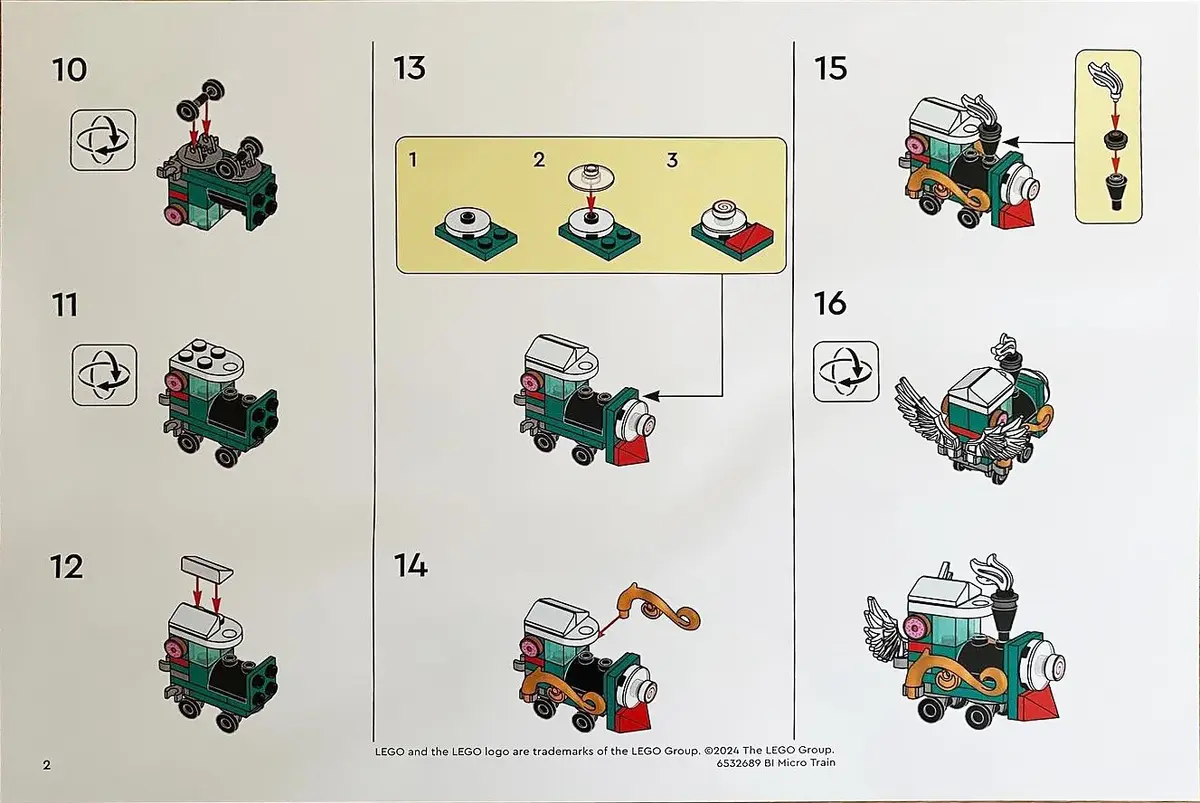 LEGO Promotional 6532689 Micro Train set, image 3