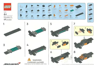 LEGO Promotional 6535388 McLaren F1 set