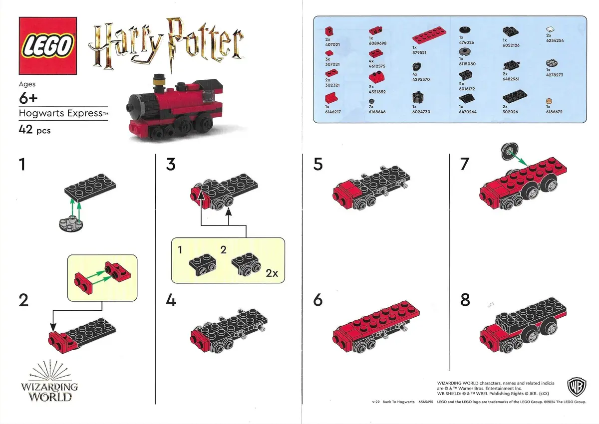LEGO Harry Potter 6545695 Hogwarts Express set, image 2