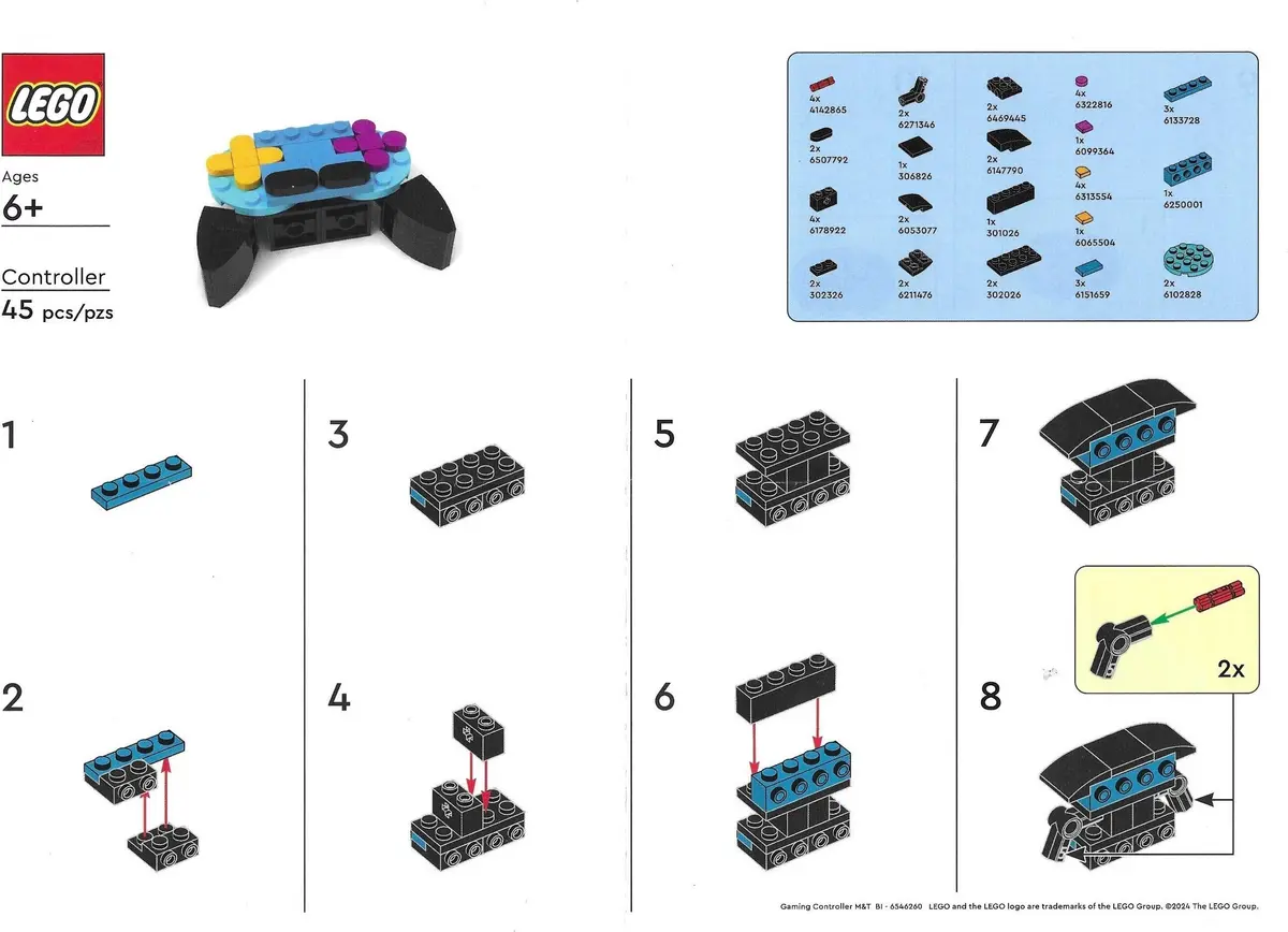 LEGO Promotional 6546260 Gaming Controller set, image 2