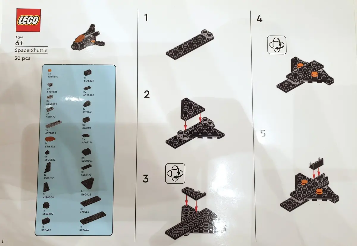 LEGO Promotional 6547041 Space Shuttle set, image 2