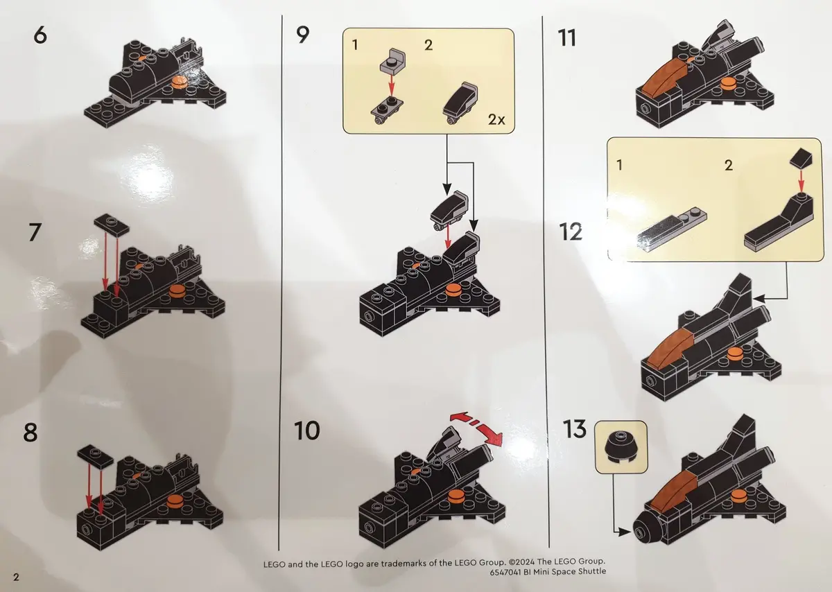 LEGO Promotional 6547041 Space Shuttle set, image 3