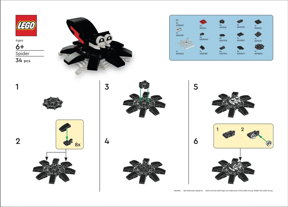 LEGO Promotional 6548650 Spider set, image 2