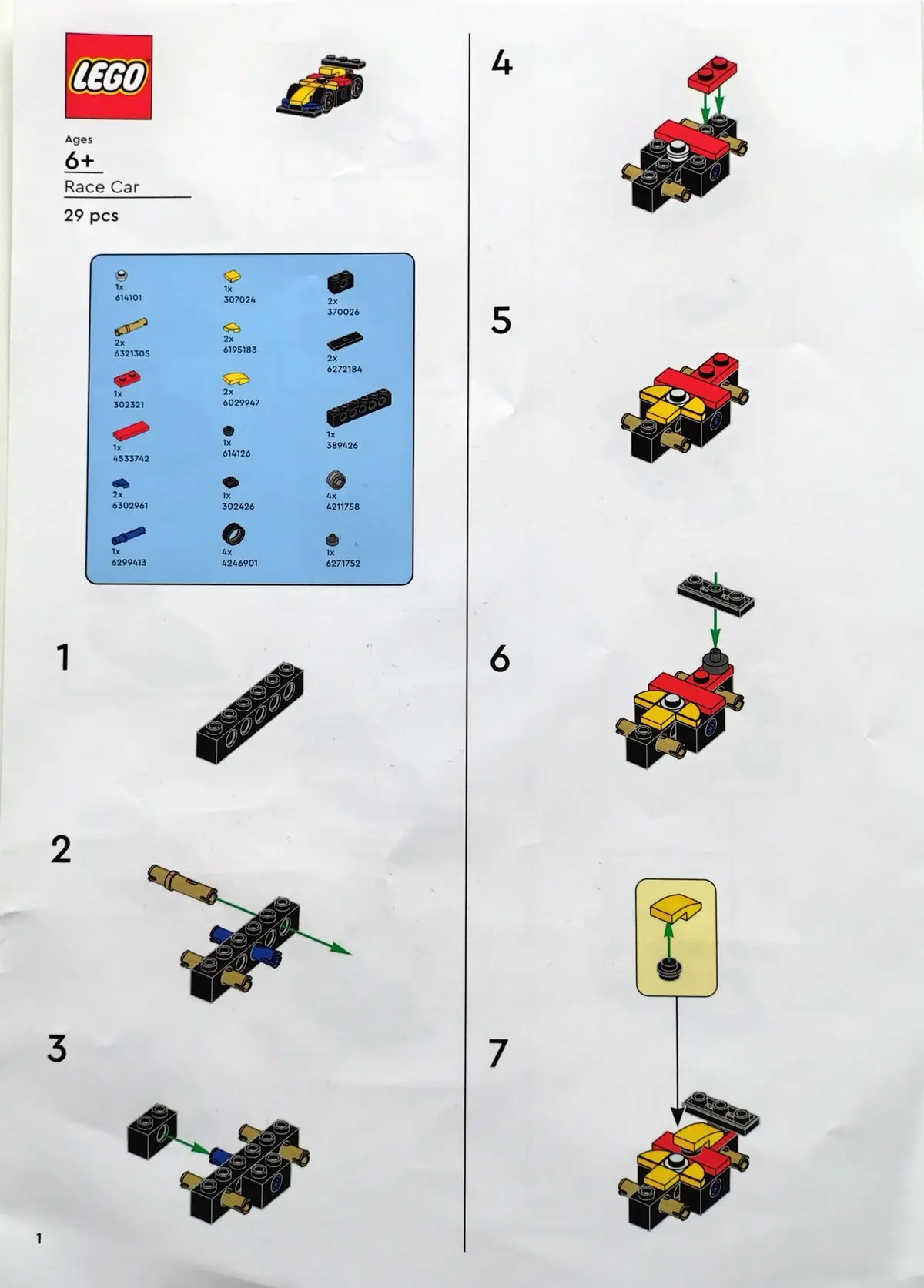 LEGO Promotional 6557640 F1 Race Car M&T set, image 2