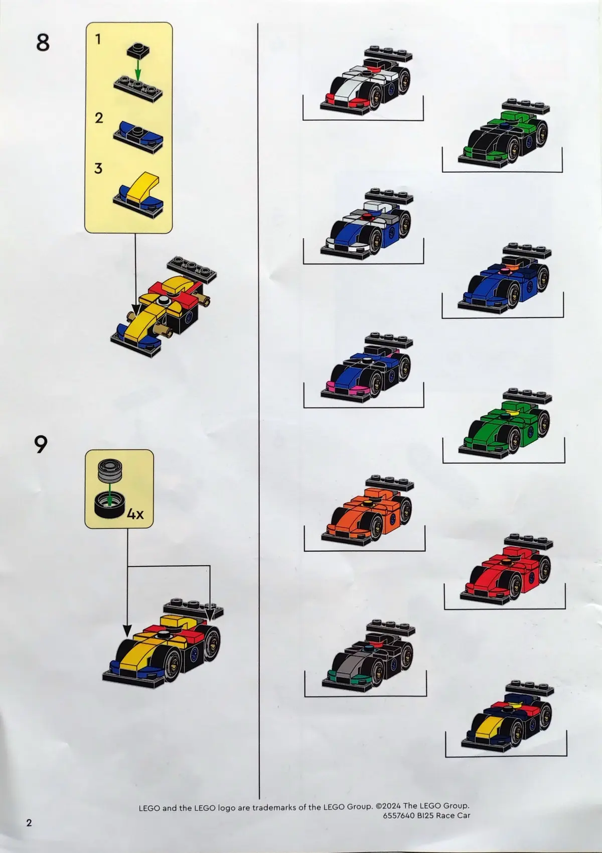 LEGO Promotional 6557640 F1 Race Car M&T set, image 3