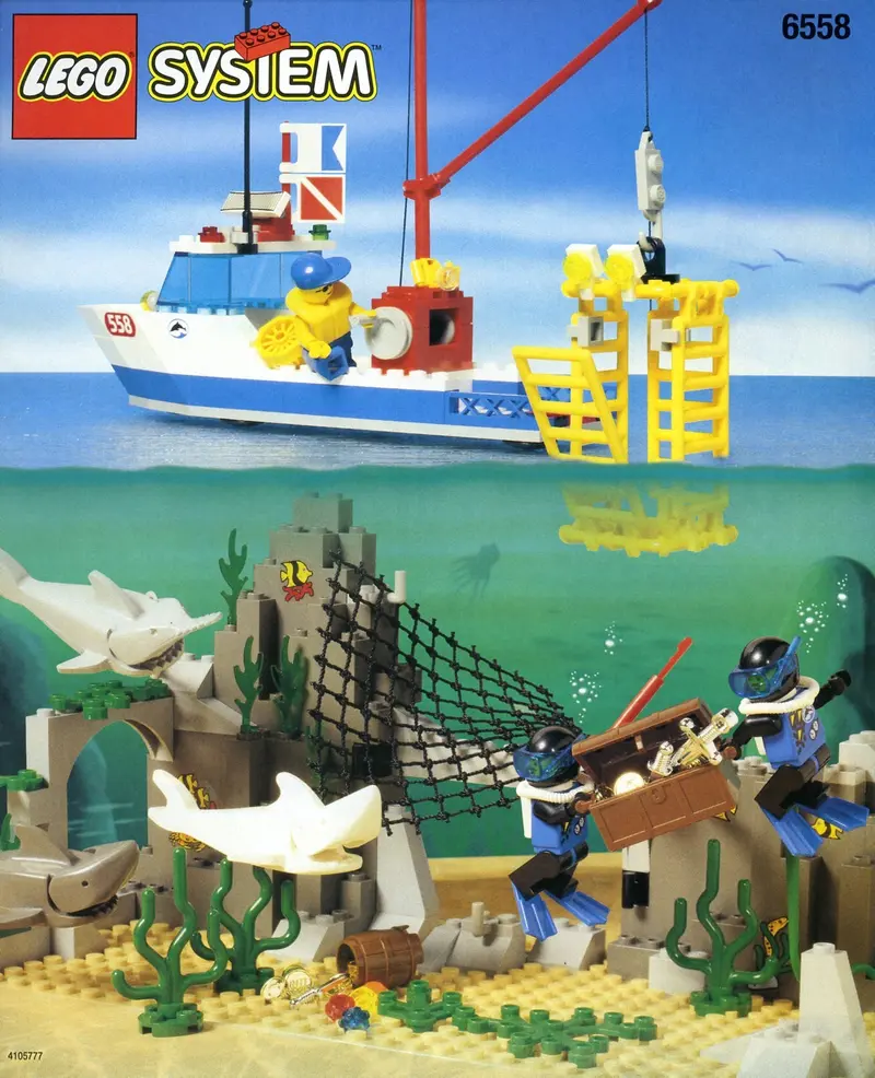 LEGO Town 6558 Shark Cage Cove set
