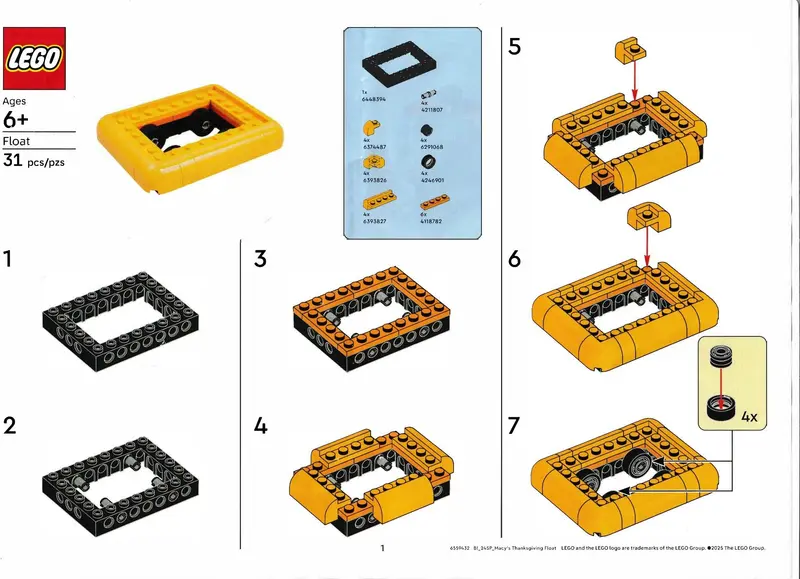 LEGO Promotional 6559432 Float set