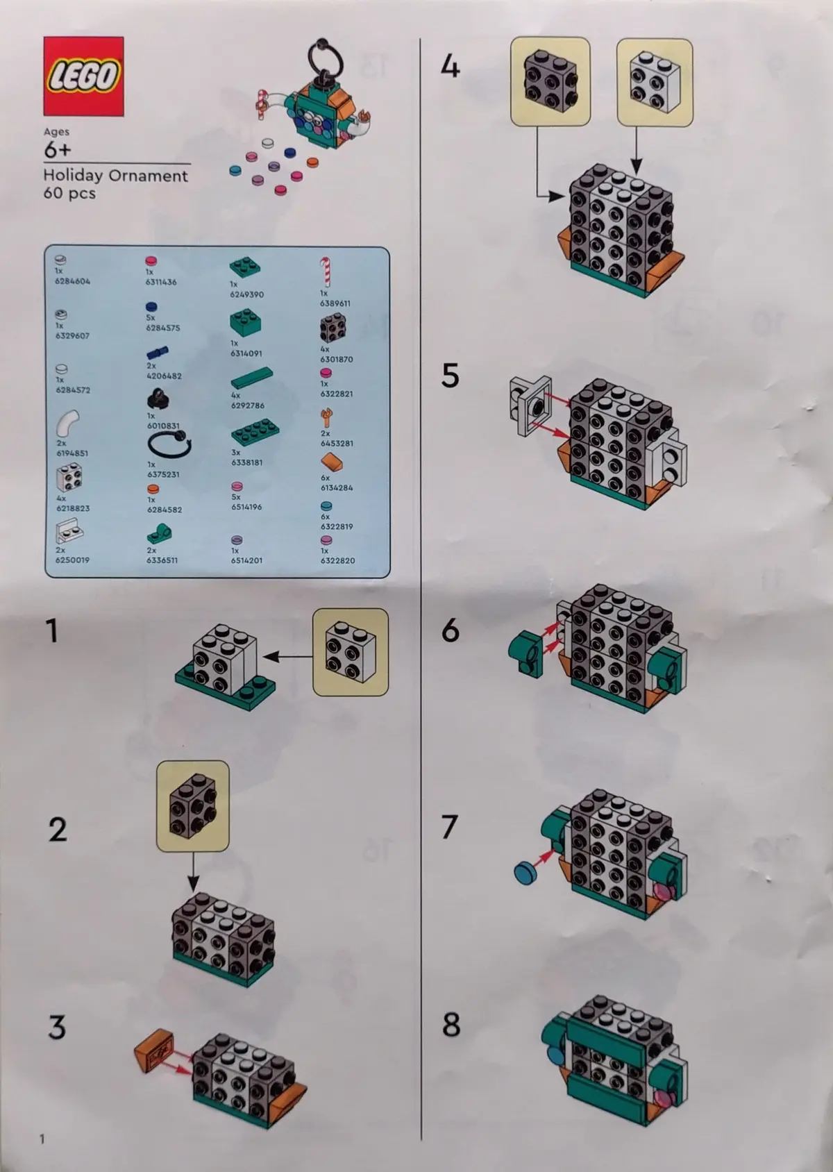 LEGO Promotional 6575260 Holiday Ornament set, image 2
