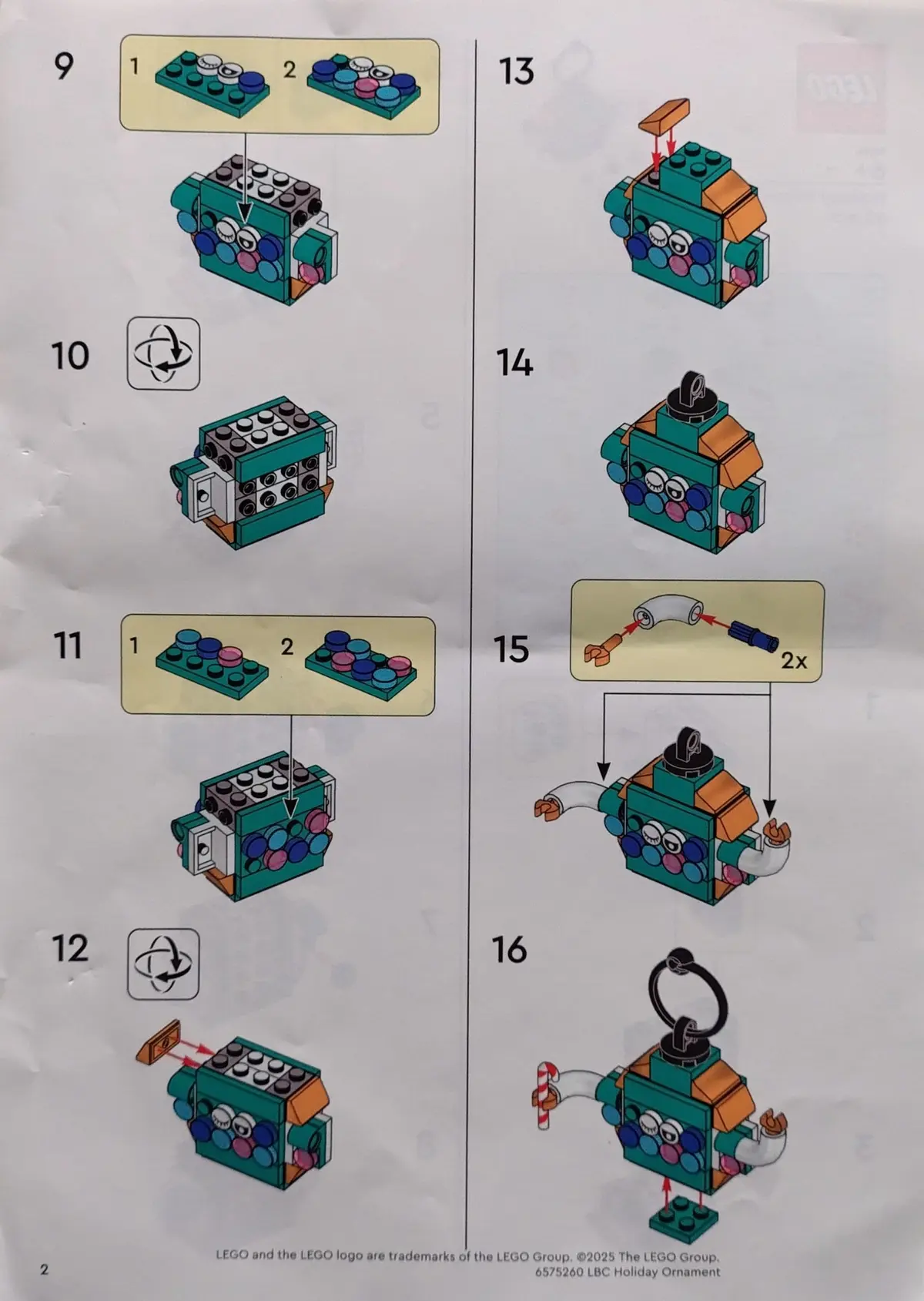 LEGO Promotional 6575260 Holiday Ornament set, image 3