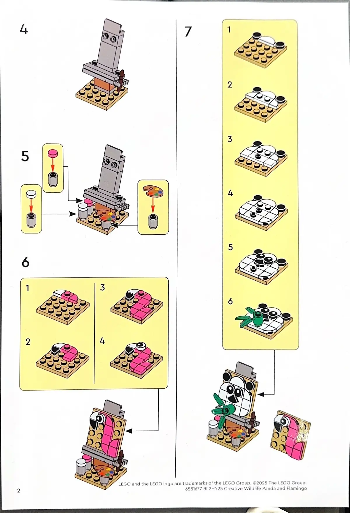 LEGO Promotional 6581677 Creative Wildlife Panda and Flamingo set, image 3