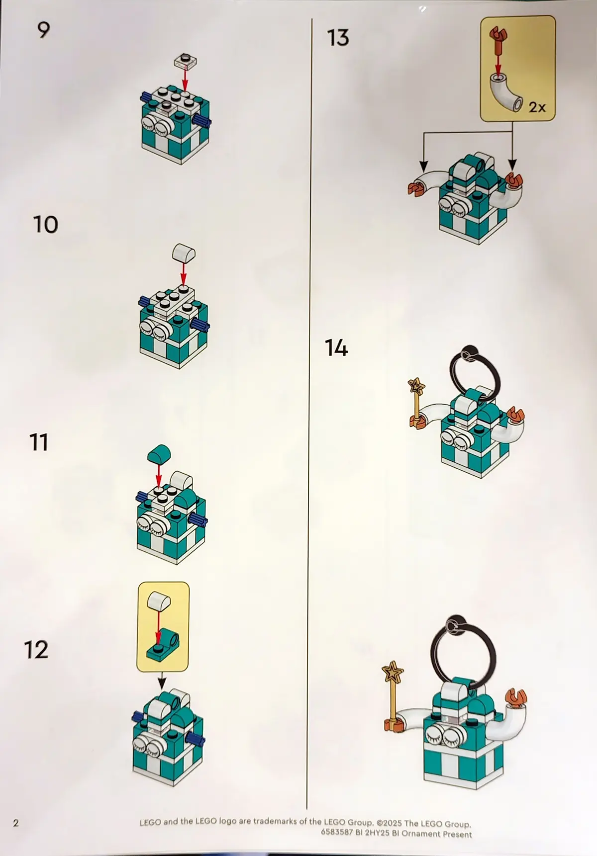 LEGO Promotional 6583587 Ornament Present set, image 3