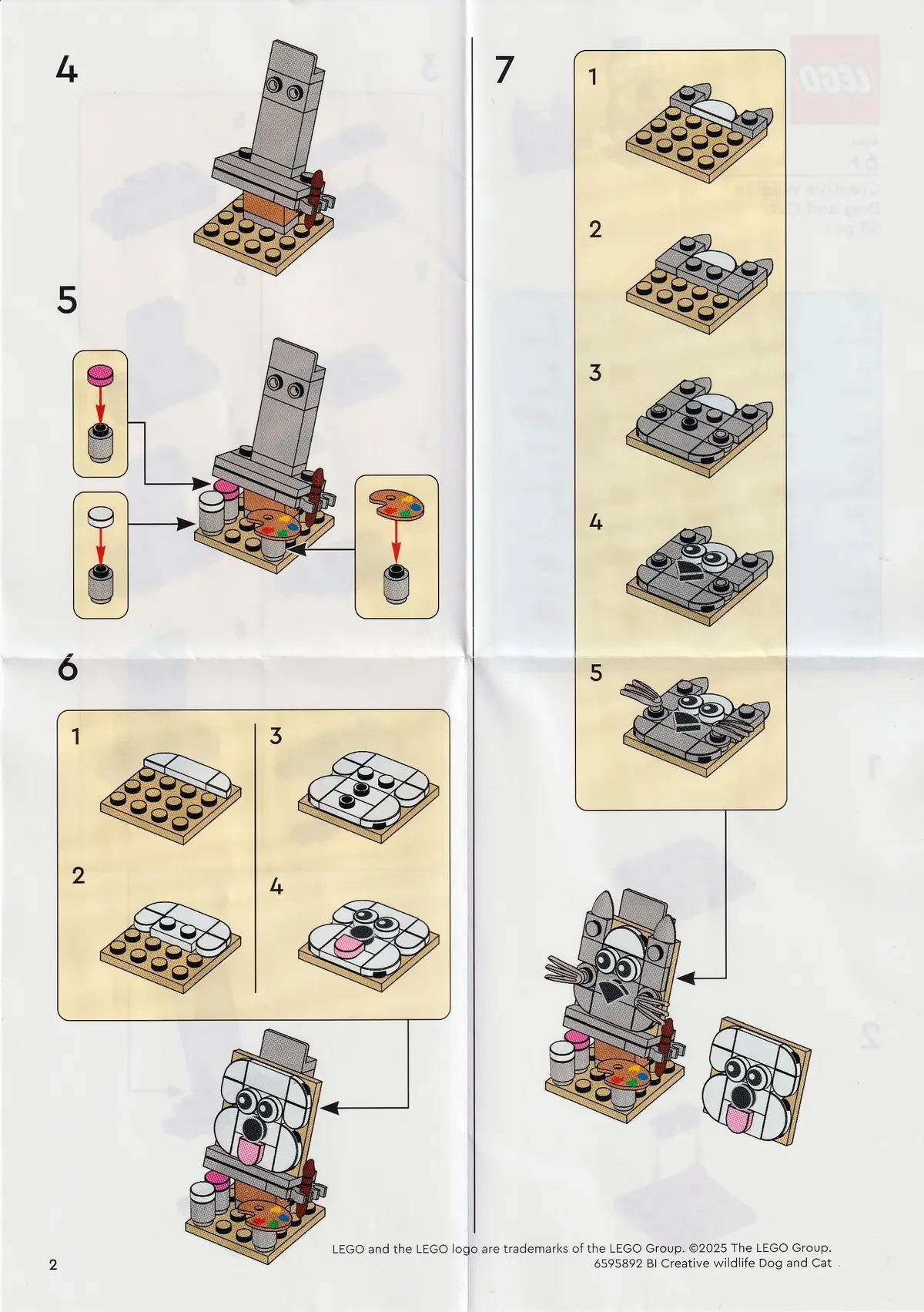 LEGO Promotional 6595892 Creative Wildlife Dog and Cat set, image 3