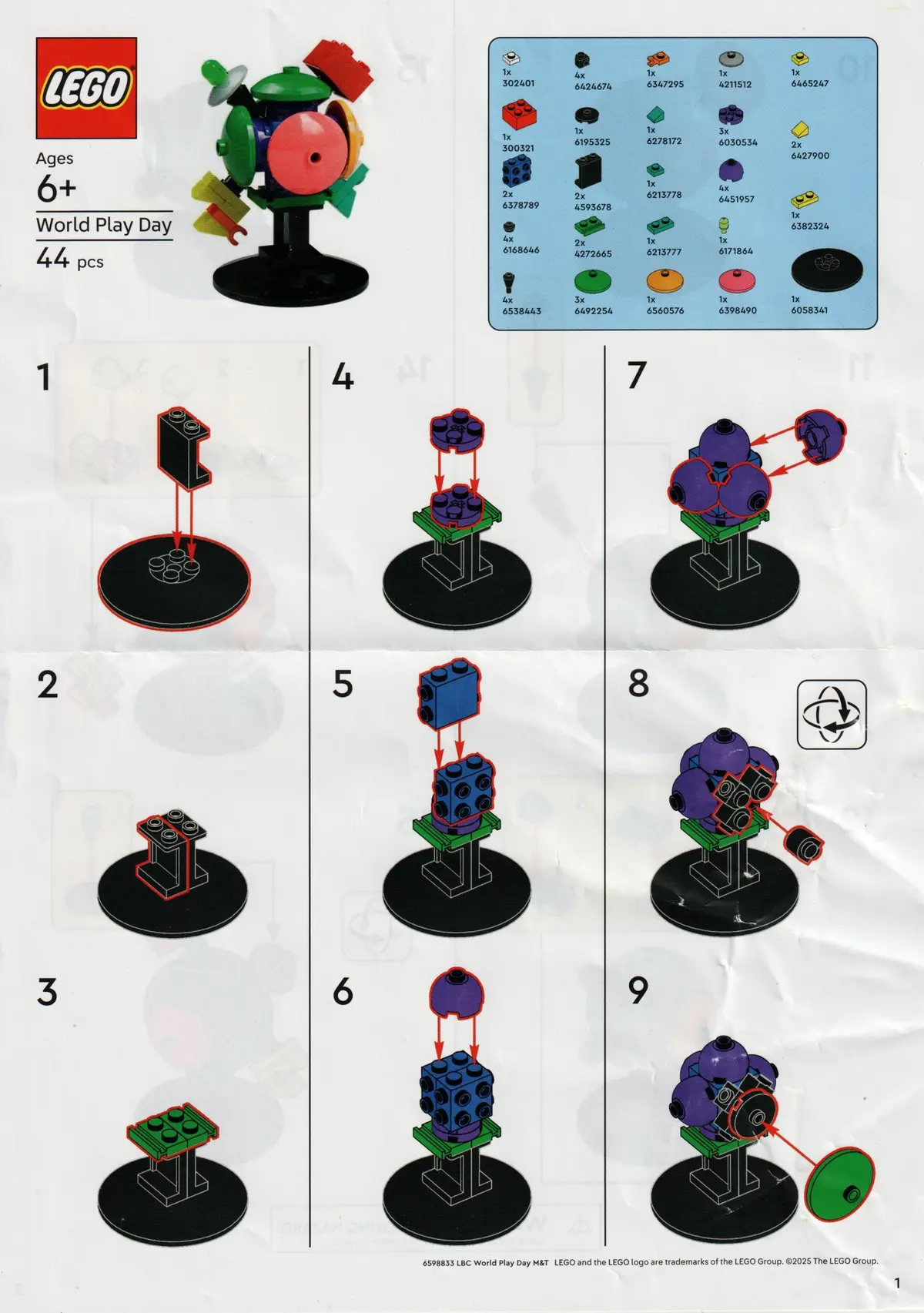 LEGO Promotional 6598833 World Play Day M&T set, image 4