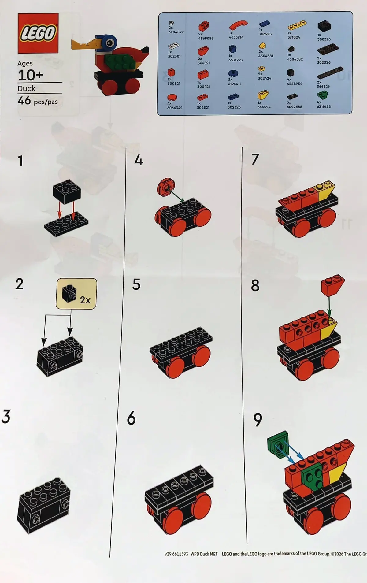 LEGO Promotional 6611593 Duck set, image 2